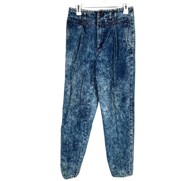 Vintage Anchor Blue Jeans Mens 29x30 Bleached Blue Baggy 90s Retro